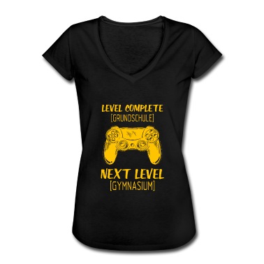 Grundschule T-Shirt - Level complete grundschule Gamer Zocken Geschenk
