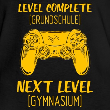 Grundschule T-Shirt - Level complete grundschule Gamer Zocken Geschenk