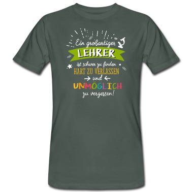 Grundschule T-Shirt - Grossartiger Lehrer - Geschenk Grundschule Klasse