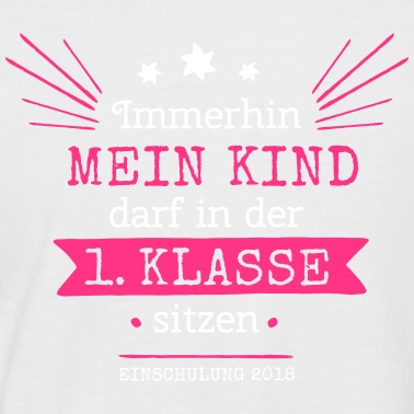 Grundschule T-Shirt - Erste Klasse - Schulanfang pink