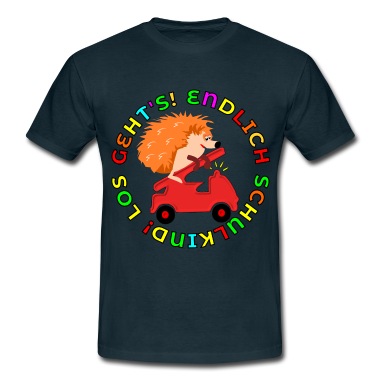 Grundschule T-Shirt - LOS GEHT ES ENDLICH SCHULKIND EINSCHULUNGSGESCHENK