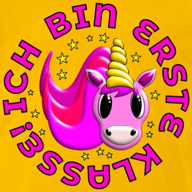 Grundschule T-Shirt - EINHORN ICH BIN ERSTE KLASSE EINSCHULUNG GESCHENKE