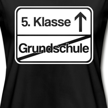 Grundschule T-Shirt - Grundschule Ortsschild Schüler