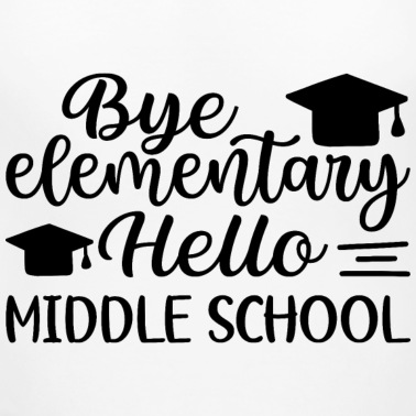 Grundschule T-Shirt - bye grundschule hallo Mittelschule