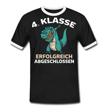 Grundschule T-Shirt - Grundschüler T-Rex 4. Klasse Grundschule Viertkläs