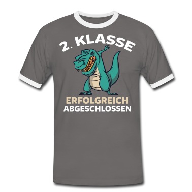 Grundschule T-Shirt - Grundschüler T-Rex 2. Klasse Grundschule Zweitkläs