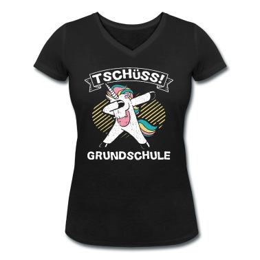 Grundschule T-Shirt - Tschüss Grundschule Abschluss Dabbing Einhorn Gesc