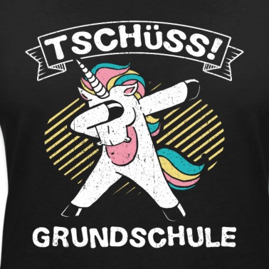 Grundschule T-Shirt - Tschüss Grundschule Abschluss Dabbing Einhorn Gesc