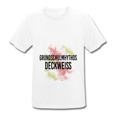 Grundschule T-Shirt - Deckweiss Wasserfarben Grundschule