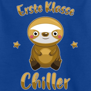 Grundschule T-Shirt - Einschulung Grundschule Erste Klasse Faultier