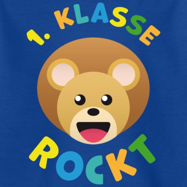 Grundschule T-Shirt - Einschulung Grundschule Erste Klasse Löwe