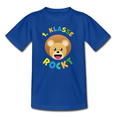 Grundschule T-Shirt - Einschulung Grundschule Erste Klasse Löwe