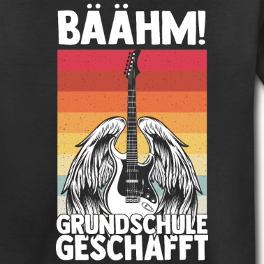 Grundschule T-Shirt - BÄÄHM GRUNDSCHULE GESCHAFFT Gitarre Rock Schulabsc