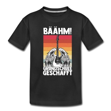 Grundschule T-Shirt - BÄÄHM GRUNDSCHULE GESCHAFFT Gitarre Rock Schulabsc