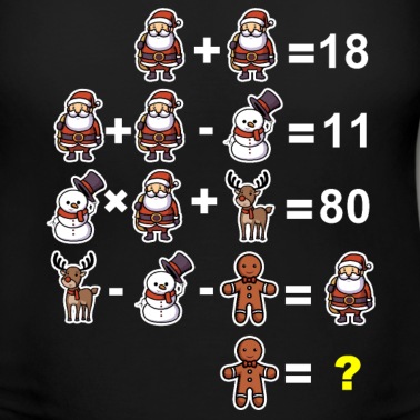Grundschule T-Shirt - Mathe Rätsel Mathelehrer Grundschule Weihnachten