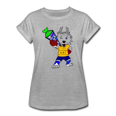 Grundschule T-Shirt - Wolf Einschulung Fussball Grundschule Schultüte