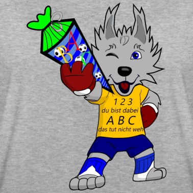 Grundschule T-Shirt - Wolf Einschulung Fussball Grundschule Schultüte