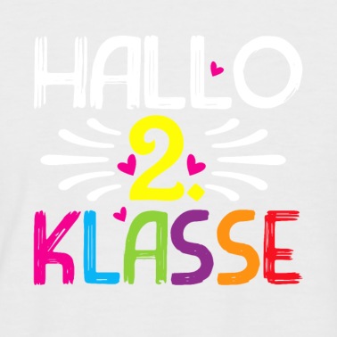 Grundschule T-Shirt - Hallo 2 Klasse Grundschule Schulbeginn Geschenk