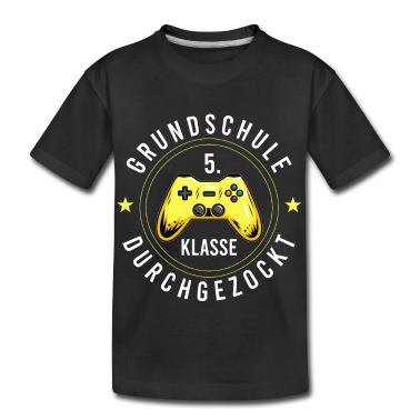Grundschule T-Shirt - Grundschule Abschluss 5. Klasse Gaming Zocken