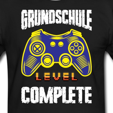 Grundschule T-Shirt - Grundschule Level Complete für Zocker und Gamer