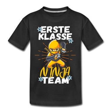 Grundschule T-Shirt - Schulkind Einschulung Grundschule 1. Klasse Ninja