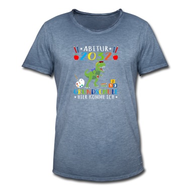 Grundschule T-Shirt - Abitur 2032 Grundschule Dino Hier Komme Ich Grunds