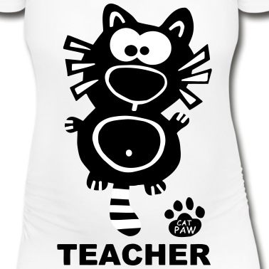 Grundschule T-Shirt - Teacher Geschenk Lehrer Lehrerin Grundschule Katze