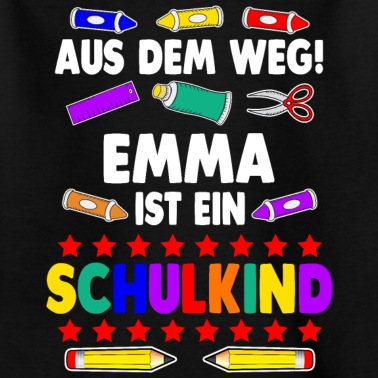 Grundschule T-Shirt - Emma Schulkind Grundschule Mädchen Schulanfang