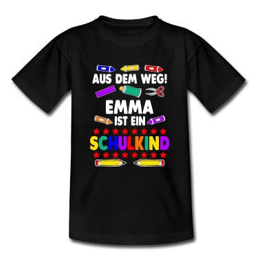 Grundschule T-Shirt - Emma Schulkind Grundschule Mädchen Schulanfang