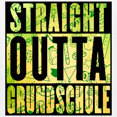 Grundschule T-Shirt - FCUKFACE STRAIGHT OUTTA GRUNDSCHULE - BACKBLA BOY