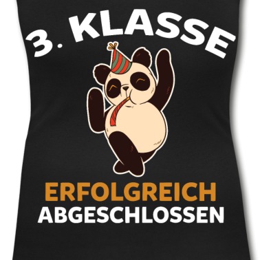 Grundschule T-Shirt - 3. Klasse Schulkind Panda Drittklässler Grundschul
