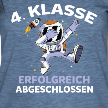 Grundschule T-Shirt - 4. Klasse Astronaut Viertklässler Grundschule Zwei