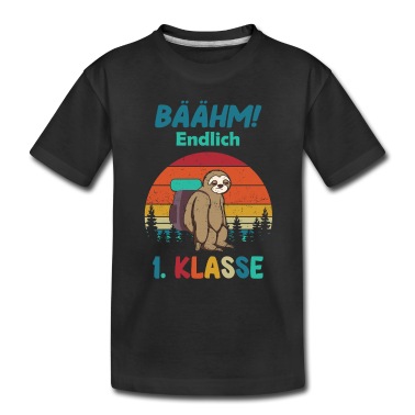 Grundschule T-Shirt - Bäähm 1 Klasse Einschulung Schulanfang Grundschule