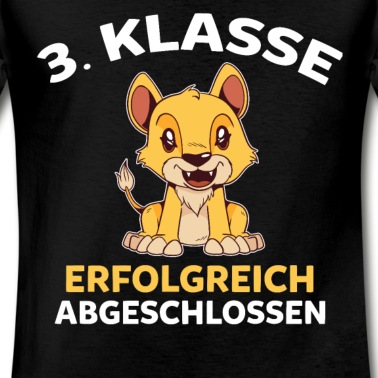 Grundschule T-Shirt - 3. Klasse Schulkind Löwe Drittklässler Grundschule