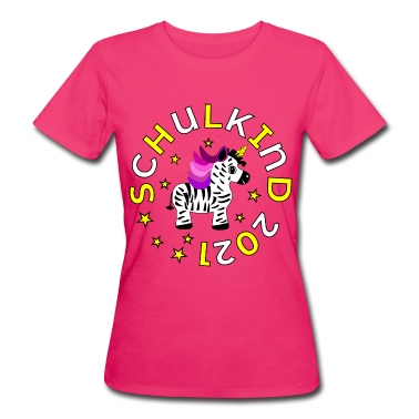 Grundschule T-Shirt - SCHULKIND 2021 ZEBRA EINHORN MAGIE GRUNDSCHULE