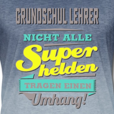 Grundschule T-Shirt - NEON Design für Superhelden - Grundschul Lehrer