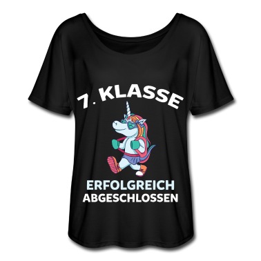 Grundschule T-Shirt - 7. Klasse Einhorn Siebtklässlerin Grundschule Schü