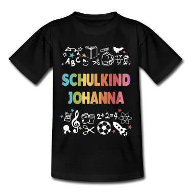 Grundschule T-Shirt - Schulkind Johanna Schulanfang 1.Klasse Grundschule