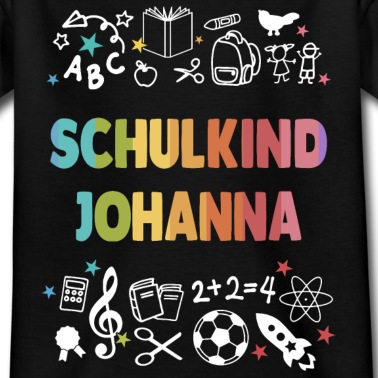 Grundschule T-Shirt - Schulkind Johanna Schulanfang 1.Klasse Grundschule