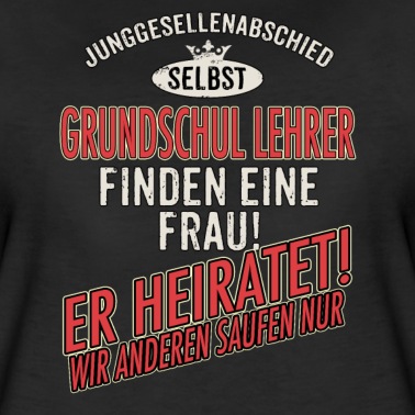 Grundschule T-Shirt - JGA Team - Grundschul Lehrer - US clean Style red
