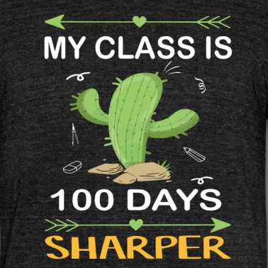 Grundschule T-Shirt - Meine Klasse ist 100 Tage schärfer Schulkaktuslehrer