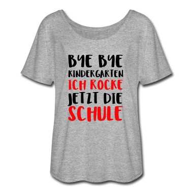 Grundschule T-Shirt - Bye Bye Kindergarten Ich Rocke Jetzt Die Schule