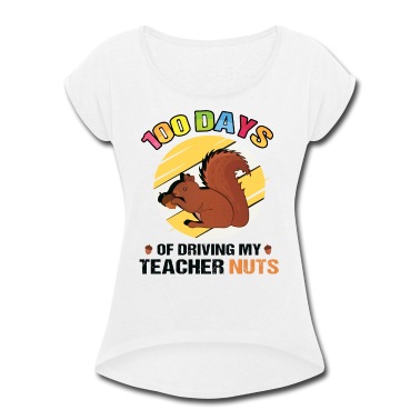 Grundschule T-Shirt - 100 Tage fahren mein Lehrer Nüsse Eichhörnchen Liebhaber