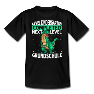 Grundschule T-Shirt - T Rex Kindergarten Level Complete - Next Level Gru