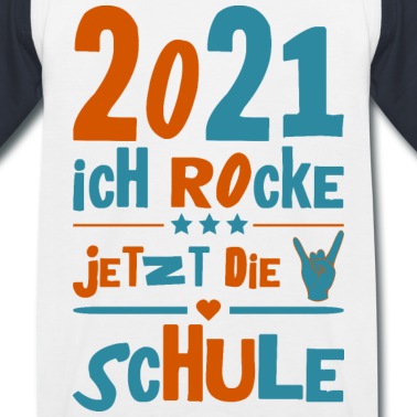 Grundschule T-Shirt - 2021 Ich Rocke Jetzt Die Schule Einschulung Kinder