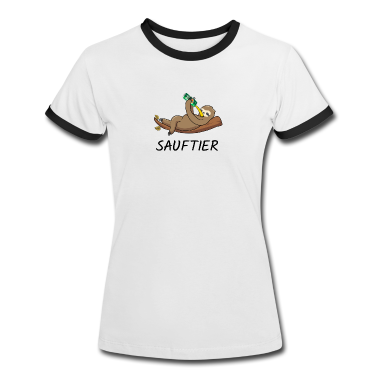 Abschlussfahrt T-Shirt - Sauftier Faultier Bier Alkohol Party Saufen Malle