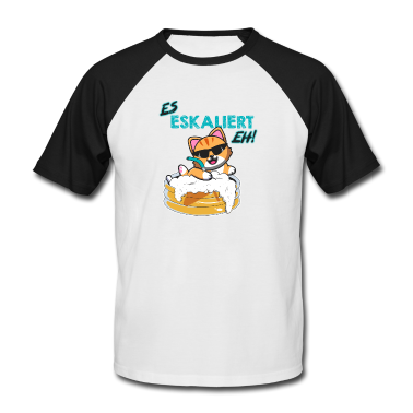 Abschlussfahrt T-Shirt - Es eskaliert eh! Katze im Bierpool Party T-Shirt