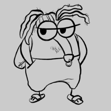 Motiv Der Hippie Penisvogel