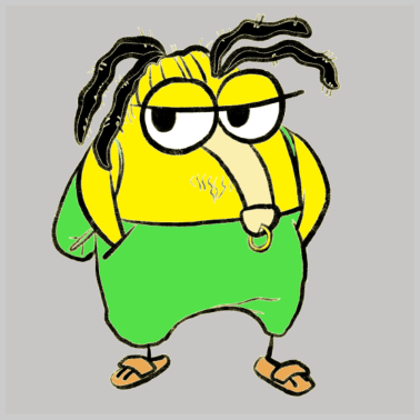 Motiv Der Hippie Penisvogel