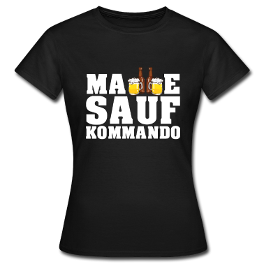 Abschlussfahrt T-Shirt - Malle Sauf Kommando Mallorca Partyurlaub Abschluss